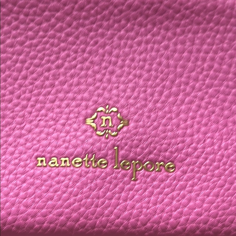 Nanette Lepore Pink Vegan Leather Wristlet - Picture 4 of 7